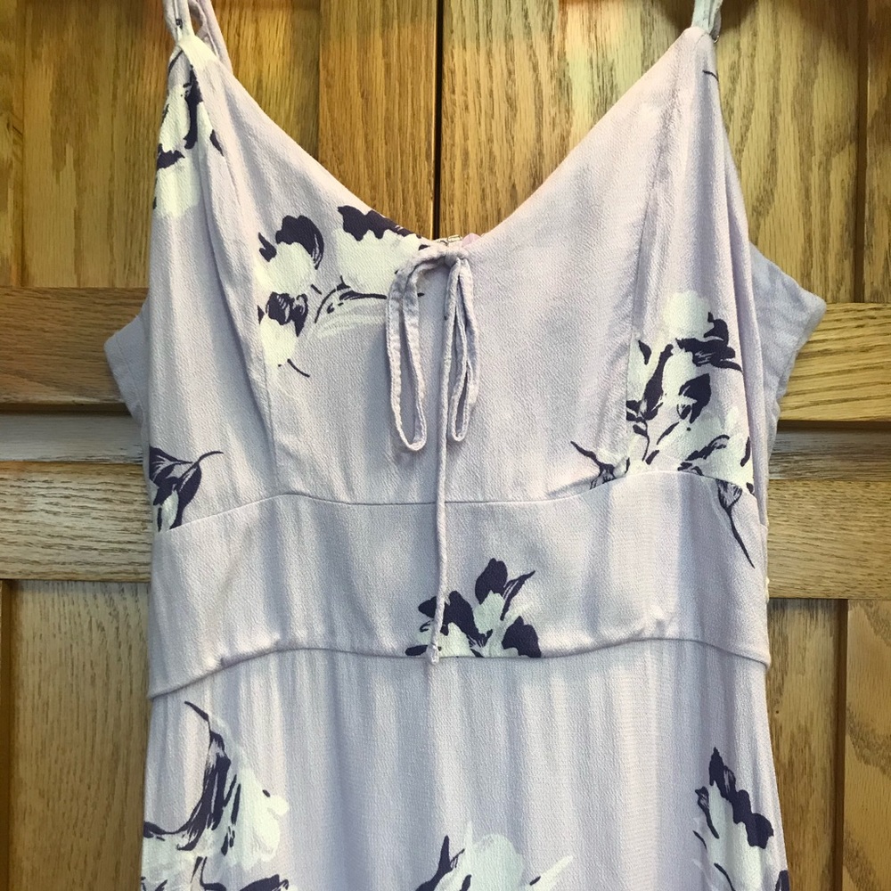 Lavender floral maxi dress